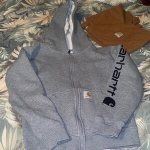 Carhartt Kids Gray Zip-Up Hoodie